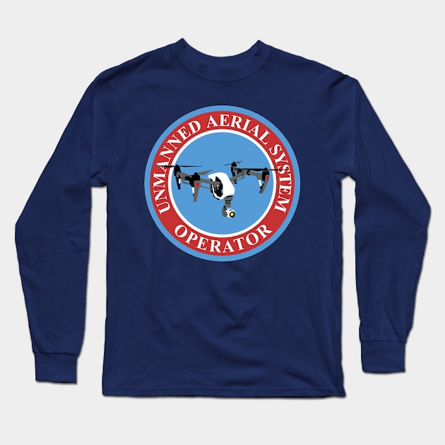 UAS Operator Long Sleeve T-Shirt by BadgeWork